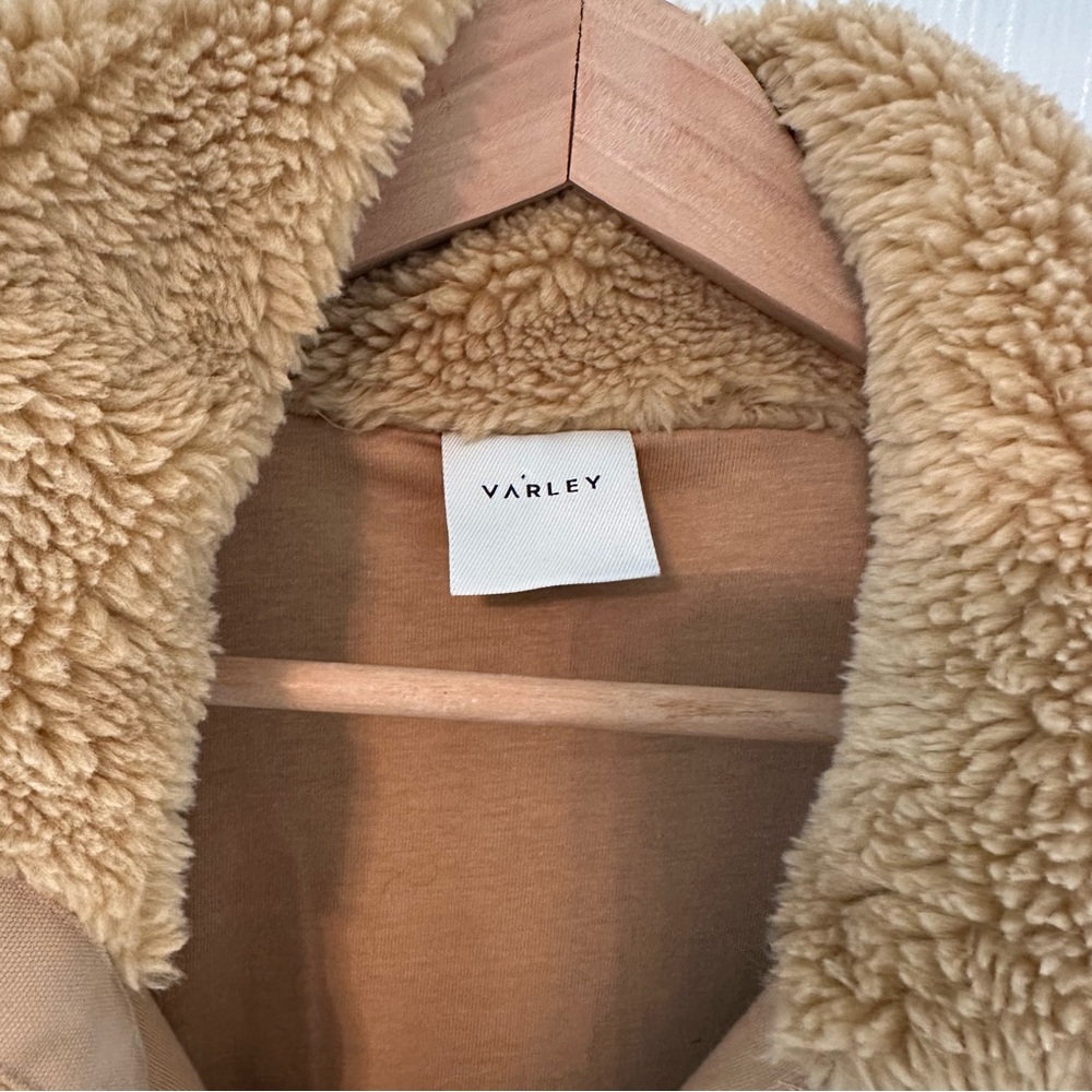 VARLEY Appleton Half-Zip Pullover Sherpa/Fleece/Mustard Gold/ Tan - Picture 9 of 11